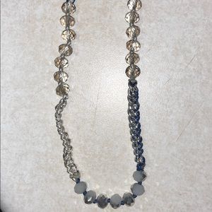 Sterling silver beaded necklace